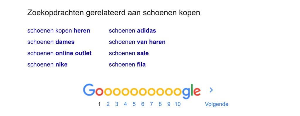 Superfijn Online Wat Zijn Lsi Keywords Voorbeeld Zoekterm Schoenen